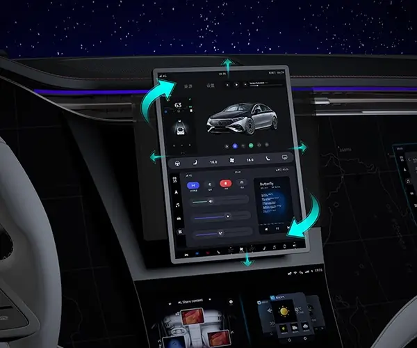 Swiveling Central Control Screen Drive Module